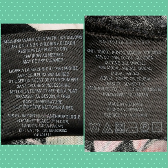 Anthropologie Meadow Rue florla tie neck top a36 - Picture 5 of 8